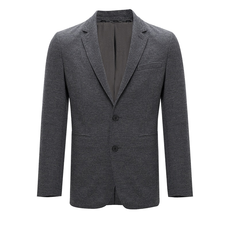 鄂尔多斯ERDOS 商务舒适保暖修身显瘦羊毛男士大衣外套夹克