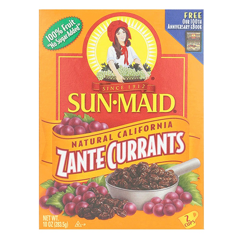 [粒粒甜蜜]阳光少女(Sun-Maid)加州桑特醋栗无籽葡萄干 283.5g/盒 进口果脯蜜饯 进口葡萄干 美国进口