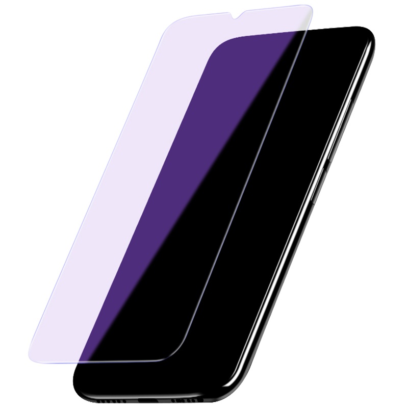 [送手机壳]轻万适用红米note7pro钢化膜小米redmi全屏玻璃贴膜抗紫蓝光全屏保护膜