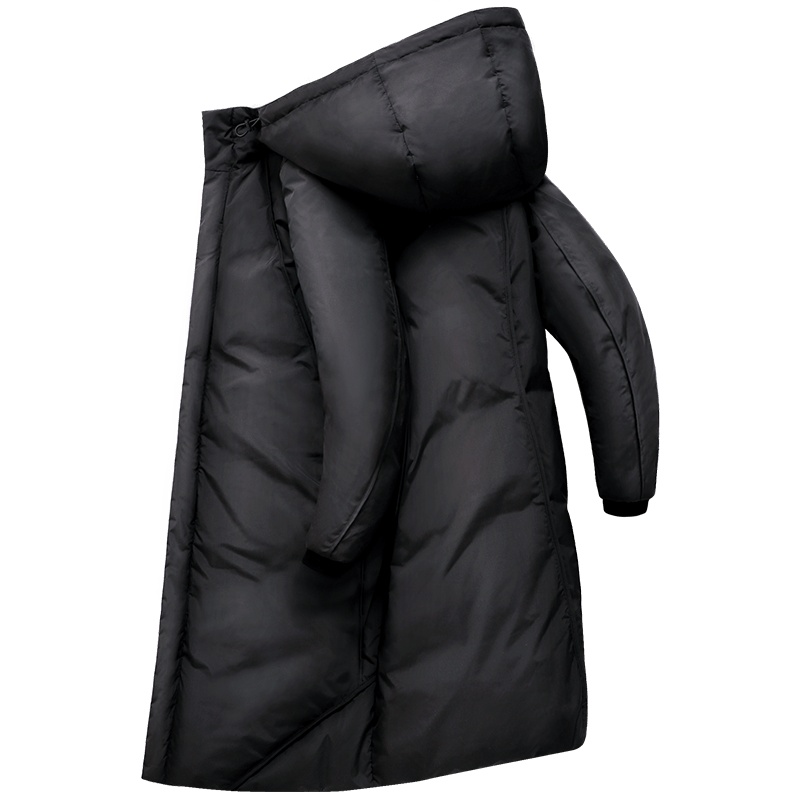 马克华菲羽绒服男中长款2019冬季新款连帽帅气保暖休闲加厚外套潮