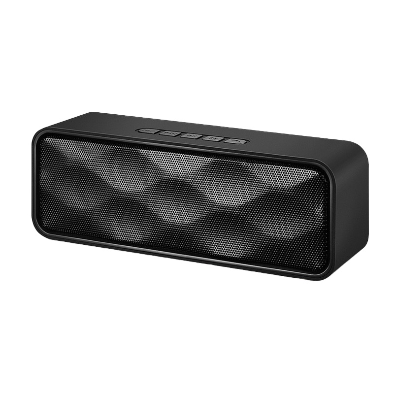 乐默 蓝牙音响 无线迷你蓝牙音箱 便携家用小音响 微信收款扩音器 黑色