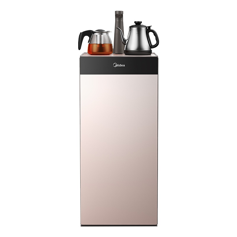 美的(Midea)茶吧机立式饮水机家用办公智能多功能柜式下置式温热型饮水器YR1027S-W摩卡金
