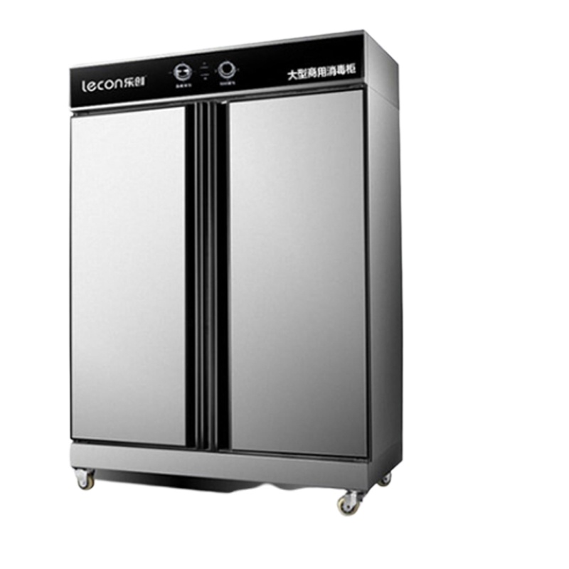 乐创（lecon）商用消毒柜 不锈钢碗筷餐具高温消毒 双门热风循环