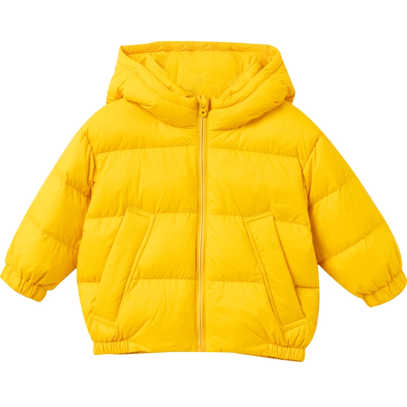 咕噜日记三防防水防油防污撞色拉链90鹅绒羽绒服