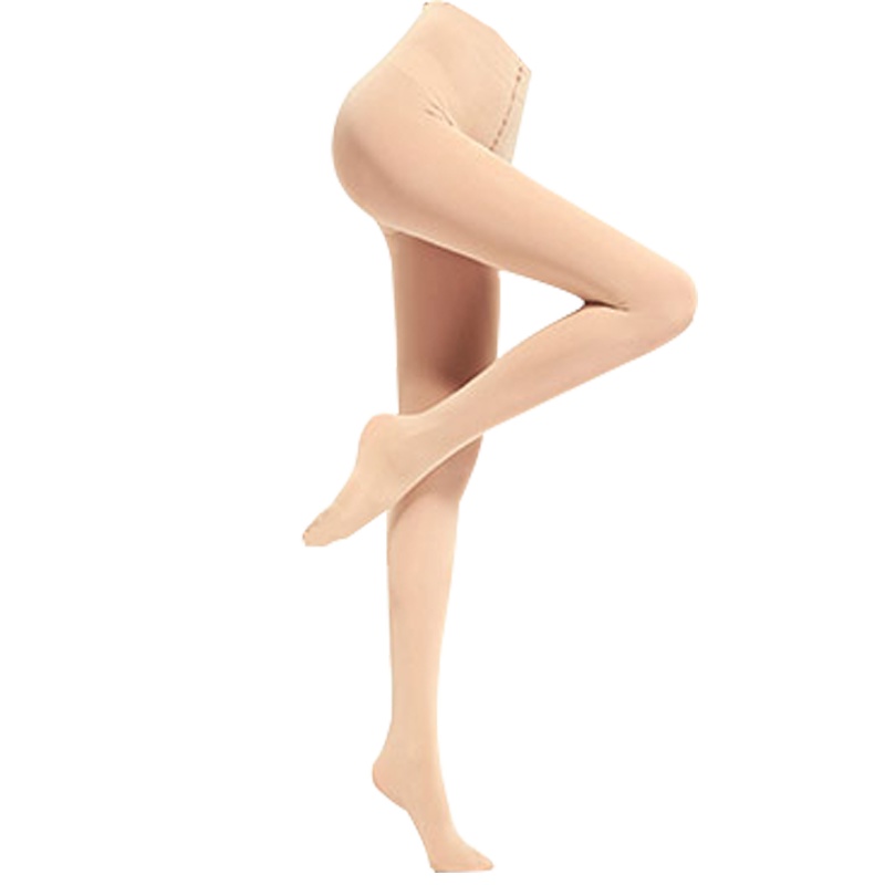 浪莎 丝袜女冬季加绒连裤袜秋冬款 黑肉色打底裤袜子女 连脚连体