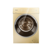 海信(Hisense)XQG100-T1406BFIYG 10公斤全自动变频智能滚筒洗衣机 智能投放 旋瀑洗(金色)