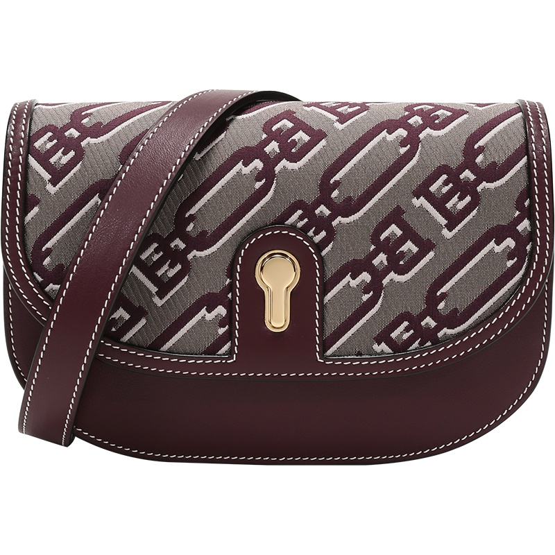 BALLY 巴利 女士 织物配皮手提单肩斜挎包腰包 CLIO JBC