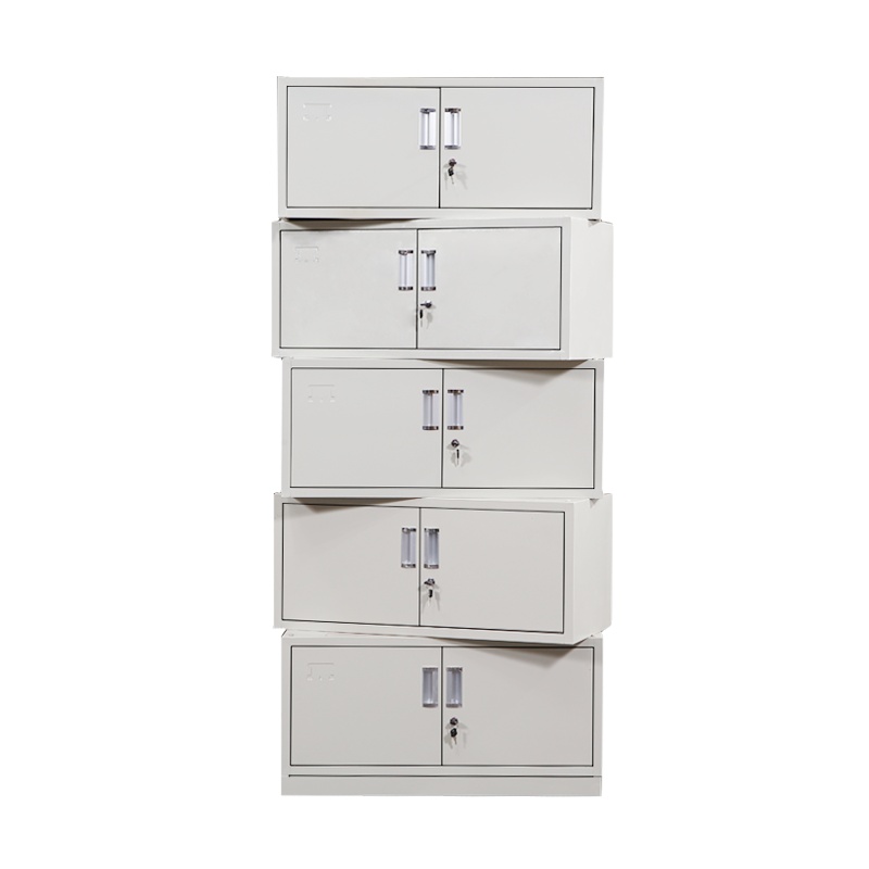 苏美特文件柜钢制铁皮办公财务a4凭证柜资料储物档案柜分体五节铁柜子加层板