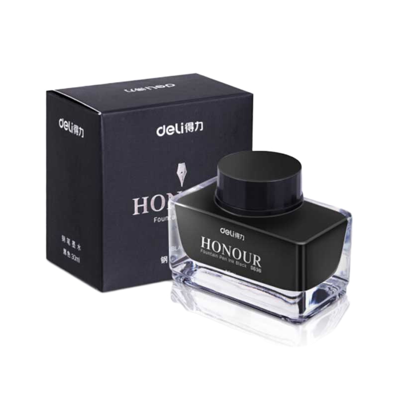 得力(deli)非碳素钢笔墨水30ml黑色 DL-S636