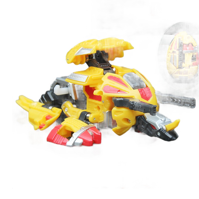 咖宝蛋神玩具车神酷特提拉轰摩斯轰咔伽卡宝奇趣恐龙变形蛋男孩玩具 三角龙 大力轰