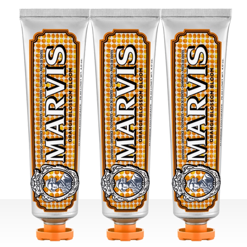 MARVIS玛尔仕橙花绽放牙膏75ml+75ml+75ml