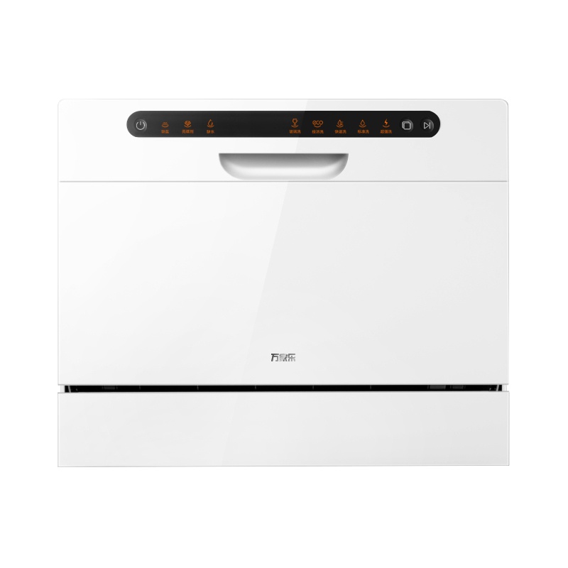 万家乐（Macro）洗碗机WQP6-EL031(B)家用全自动台式迷你小型独立式刷碗机 白色