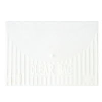 得力(deli)H办公塑料资料袋公文袋5502 按扣袋 白色