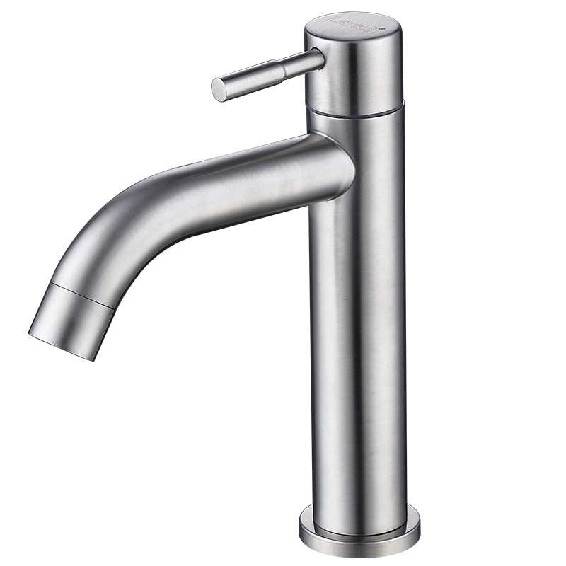 莱尔诗丹(larsd) 304不锈钢面盆龙头洗脸盆龙头 洗手盆单冷水龙头 DL-06