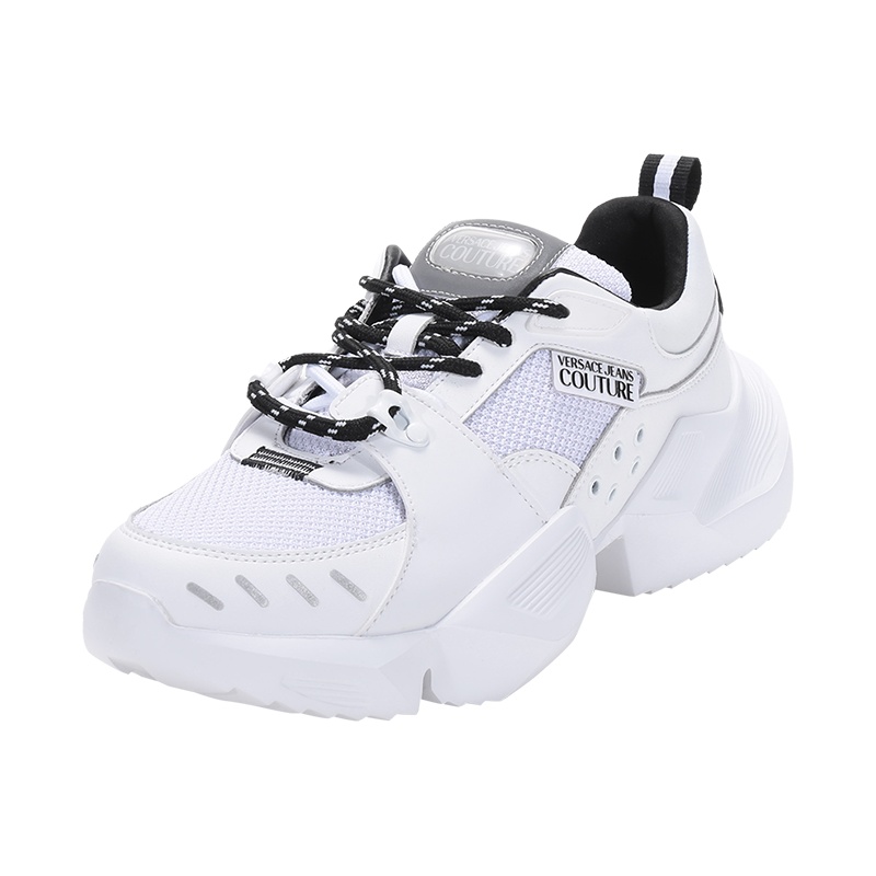 VERSACE JEANS COUTURE 范思哲 男士 皮革/织物系带运动鞋老爹鞋E0YWASU4 71945