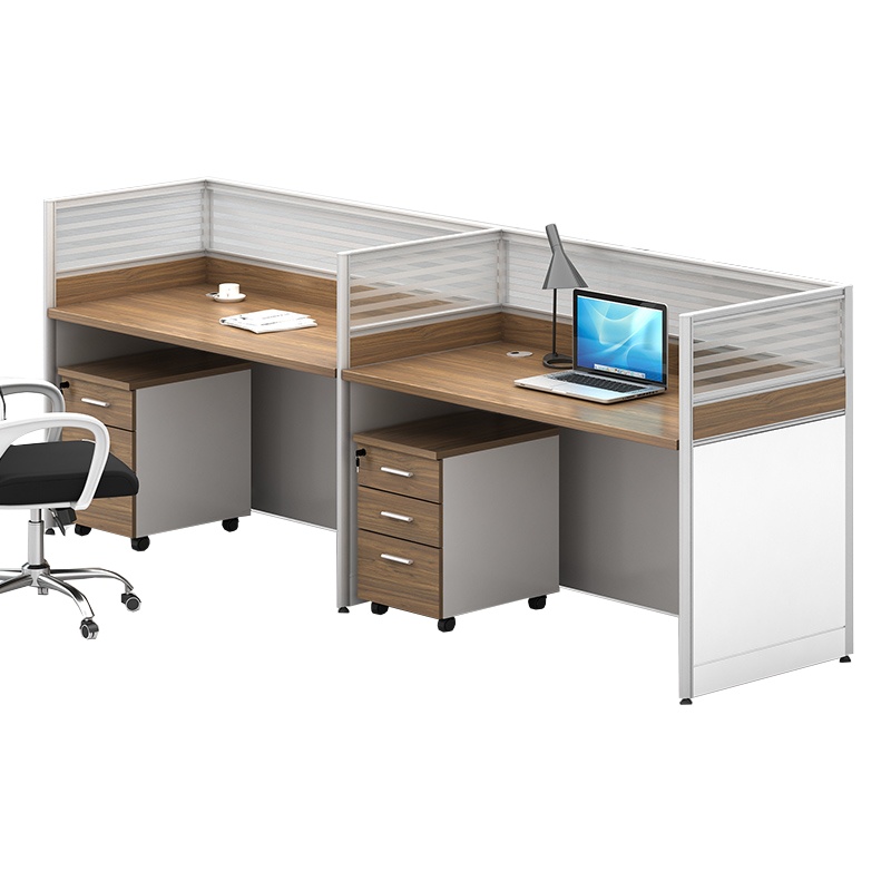 臻远职员办公桌简约双人员工四人位办公桌椅组合直排双人位