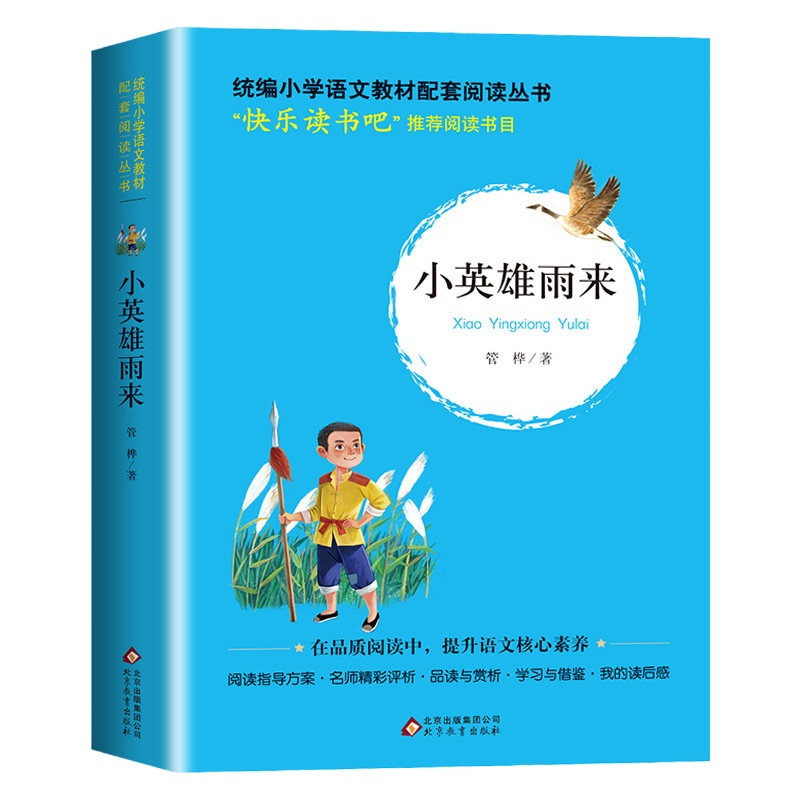全套3册小英雄雨来正版管桦爱的教育亚米契斯童年书高尔基小学生快乐读书吧五六年级课外阅读书籍经典书目部编 上册原著