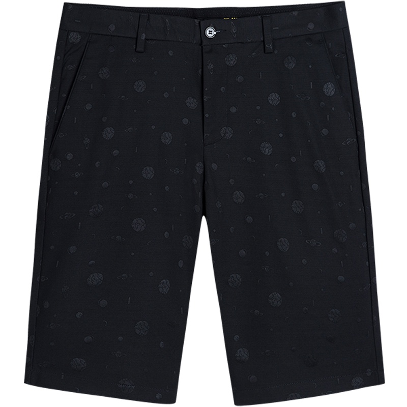 清仓/与狼共舞针织短裤男夏季新款男士修身韩版百搭休闲短裤DZ