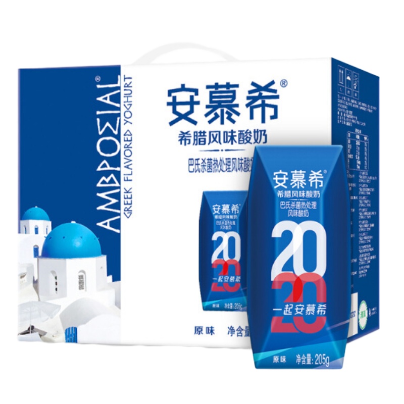 KDV 伊利安慕希原味整提常温发酵酸奶 205*16瓶