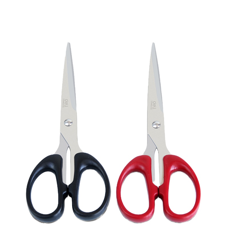 得力 6009 办公剪纸刀 不锈钢剪刀 家用缝纫剪刀 3把装(单位:件)