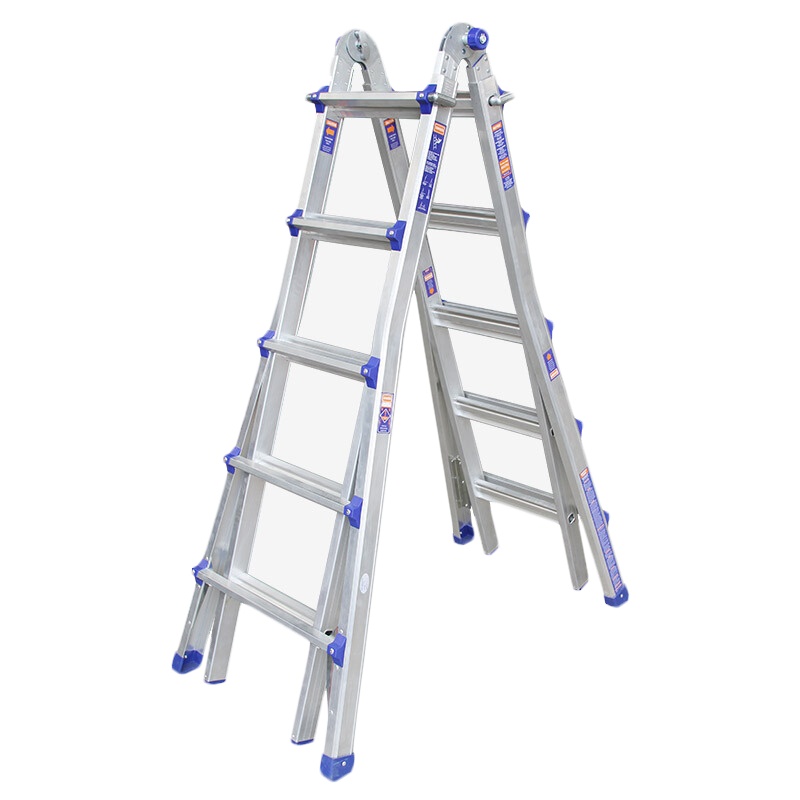 瑞居 YDGNT-5740 两关节多功能梯 5阶 金属银色 单位（件）