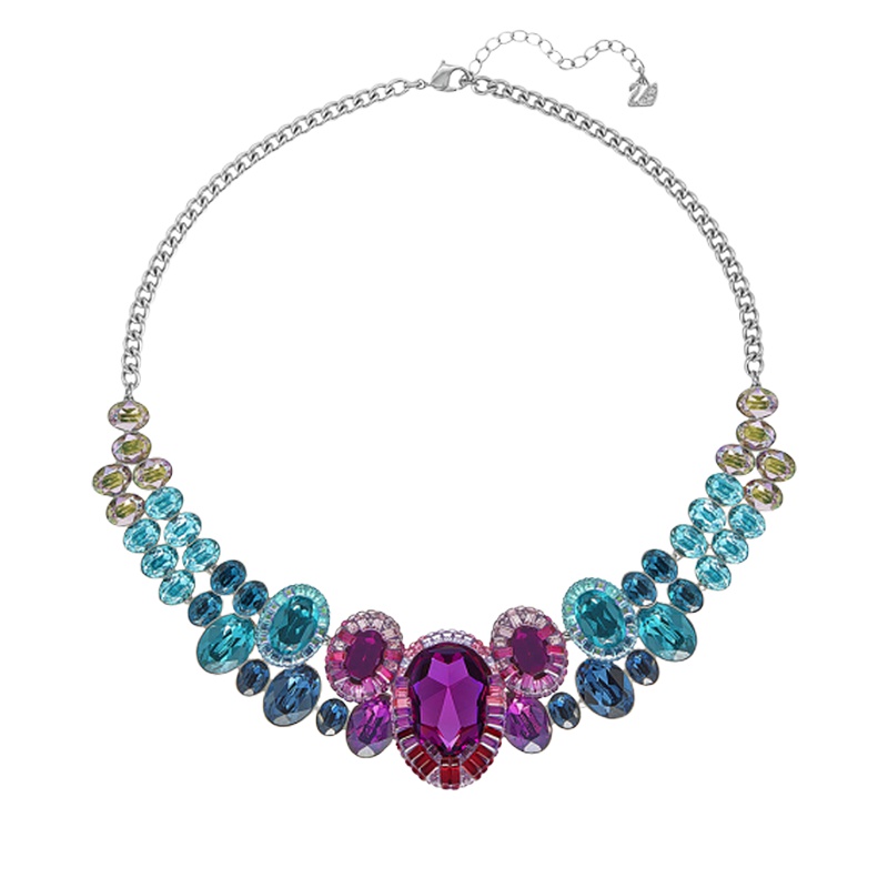 SWAROVSKI施华洛世 EminenceMedium魅惑水生花水晶项链 人造水晶 送恋人 女士5189757