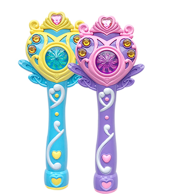 [苏宁自营]海阳之星仙女棒儿童吹泡泡机电动玩具发光带音乐小魔仙魔法棒