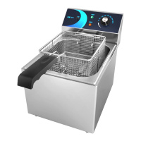 东贝电炸炉商用炸土豆片锅EF-12L电炸锅单缸双缸炸串炸薯条油条机油炸机