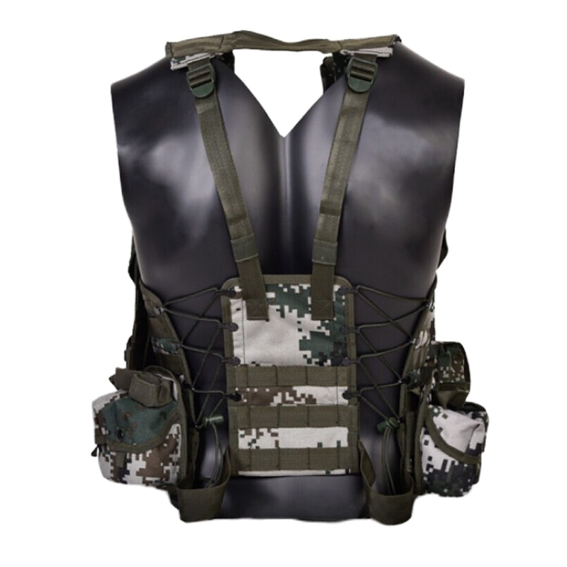 迷彩06式战术背心防护作战装具野战装备训练背心战斗携行具 丛林迷彩 11件套