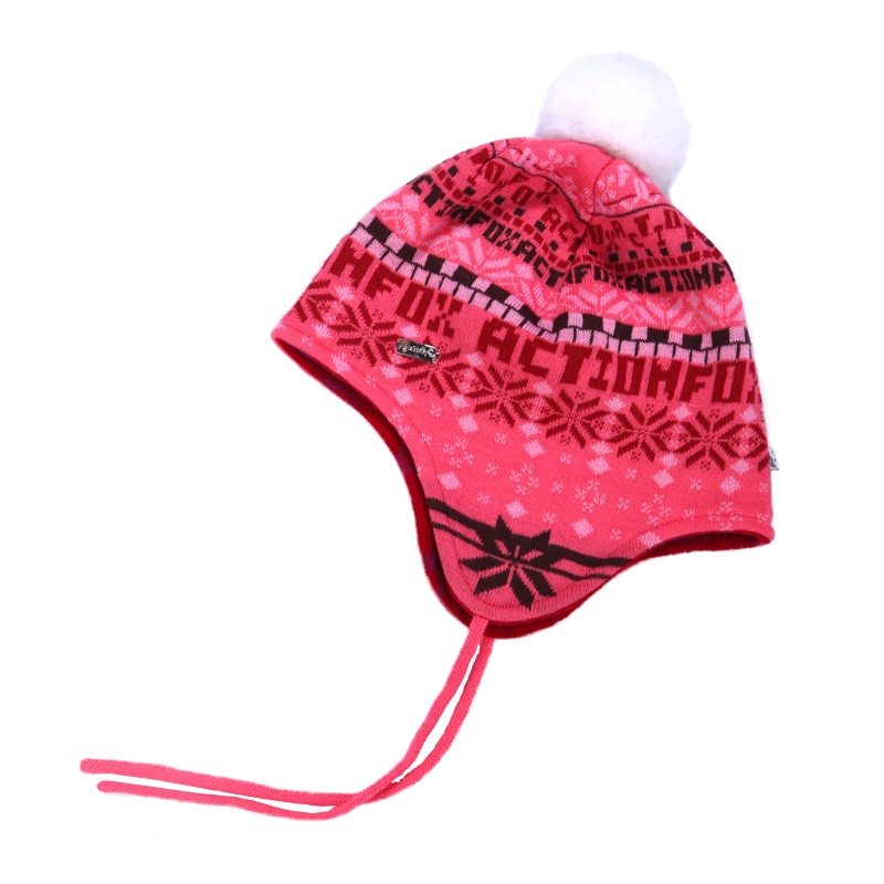 快乐狐狸（ActionFox）运动户外男女时尚保暖针织帽护耳毛线帽1853