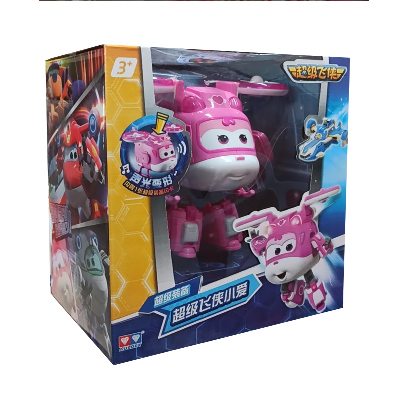 奥迪双钻超级飞侠9超级装备声光版大号变形机器人儿童益智玩具740963雪儿