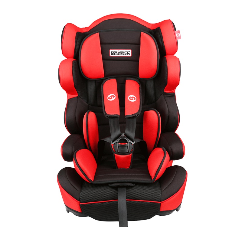 路途乐(Lutule) 汽车儿童安全座椅 安全带固定 3C/ECE 适合约9月-12岁宝宝座椅 熊A 酷酷黑