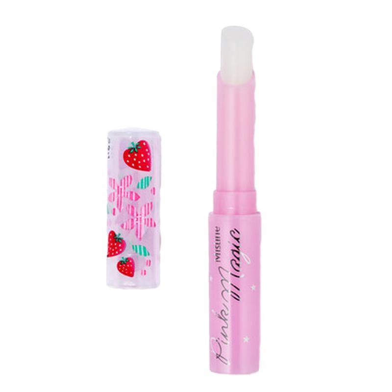 [2只]泰国Mistine小草莓变色润唇膏不脱色学生少女口红保湿滋润
