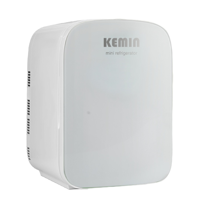 科敏K22迷你小冰箱车载小型家用单门式制冷微型学生宿舍冰箱单人用制冷藏 双核数控版-钢化玻璃门/制冷空间温差30月光白