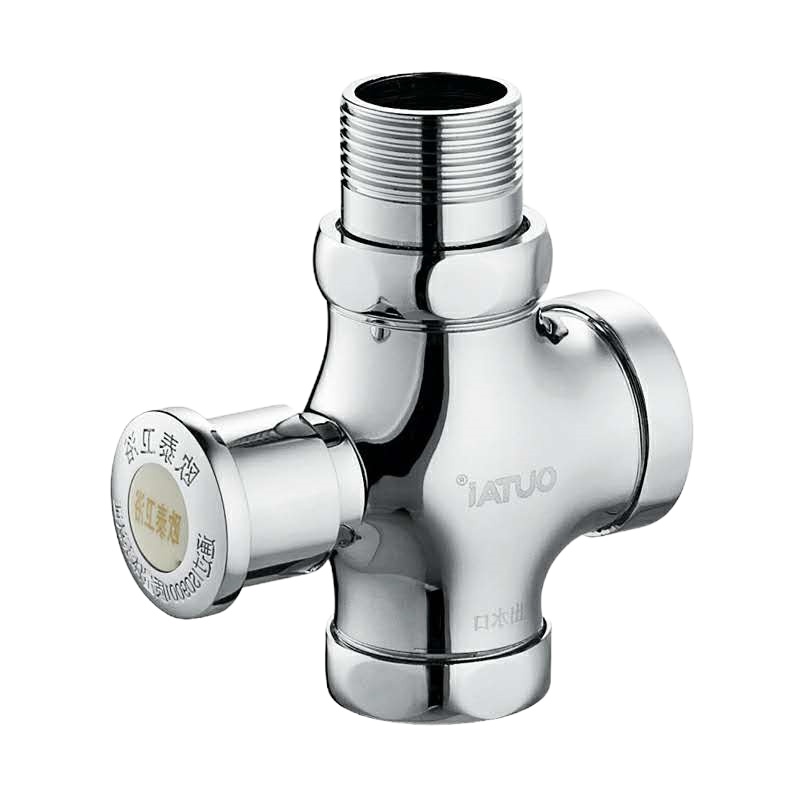 欧泰(OUTAI)全铜 蹲便器冲水阀 便池手按式大便冲洗阀门厕所开关卫生间(DN25)OT-4301-25