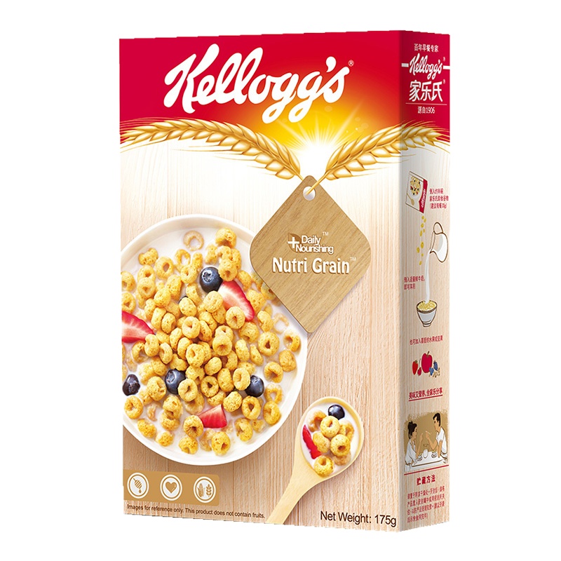 家乐氏(Kellogg‘s)进口麦片玉米片多口味谷物早餐即食麦片 谷维滋175克