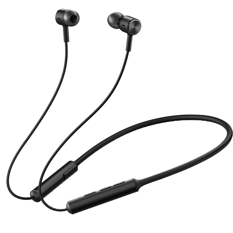 小米蓝牙耳机Line Free挂绕脖戴式入耳式无线连接高音质适用黑色 快充长续航防滑落