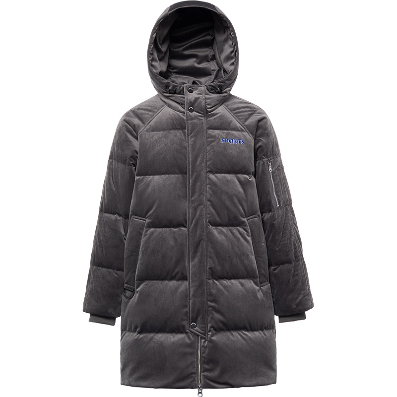 波司登中长款羽绒服男时尚连帽冬季潮外套加厚防寒衣