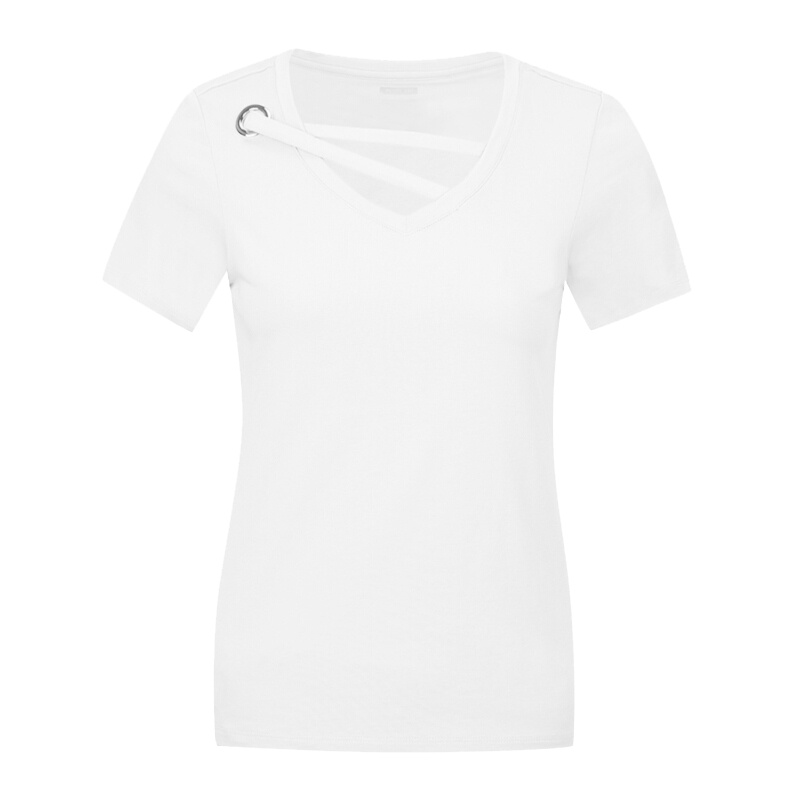 探路者（TOREAD）户外快干衣女时尚圆领女装运动短袖跑步健身短袖T恤TAJI82897