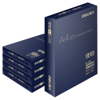 得力佳铂 70g A4 复印纸 高档打印纸 500张/包 5包1箱(整箱2500张)