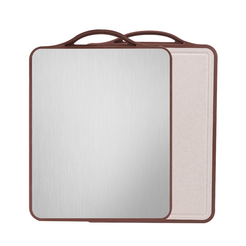 康巴赫新款抗菌双面304不锈钢切菜板厨房家用双面砧板案板和面板