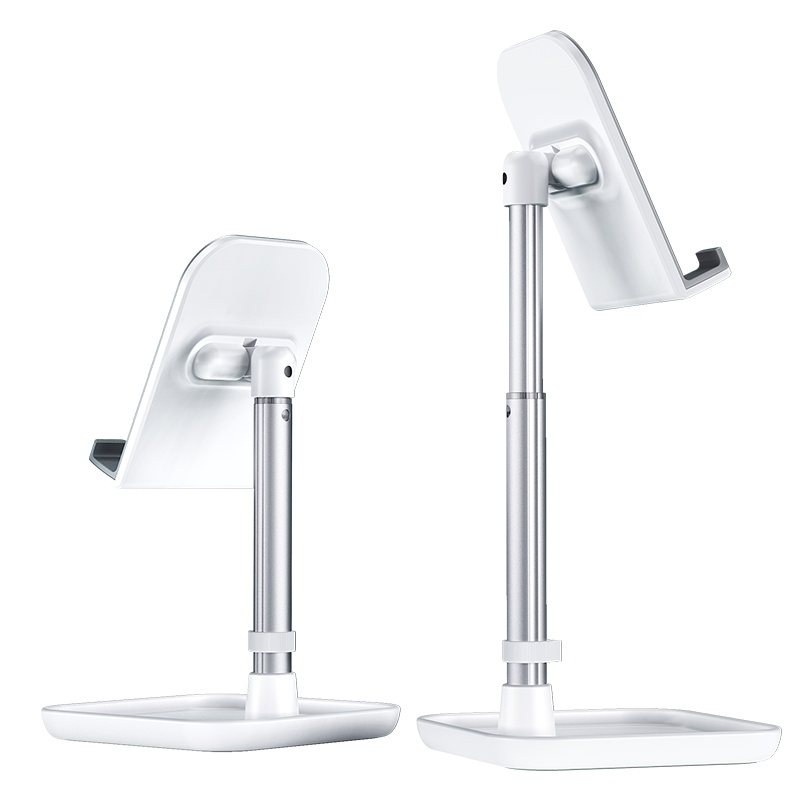 古尚古 懒人手机支架拍视频桌面ipad平板电脑pad床上万能通用直播美颜款[珍珠白]★[手机平板通用]]送自拍器