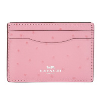 COACH 蔻驰 奢侈品 女士粉色皮革卡包卡夹 F73634 SV/QU