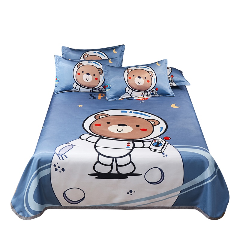 南极人(NanJiren)冬夏季两用学生宿舍两件套可折叠水洗空调冰丝凉席三件套家用席子学生宿舍单人