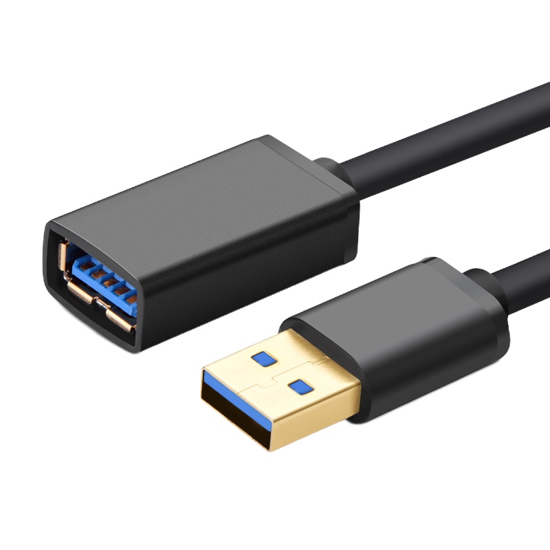晶华 USB 3.0镀金延长线公对母数据延长线 2米 单个装