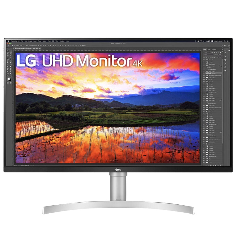 LG 32UN650-W 31.5英寸4K显示器 UHD HDR IPS屏 广色域 FreeSync 内置音箱