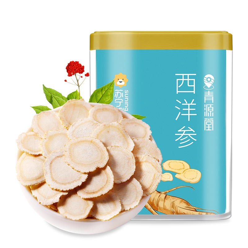 北京同仁堂健康 青源堂牌西洋参切片花旗参含片枸杞泡茶100克