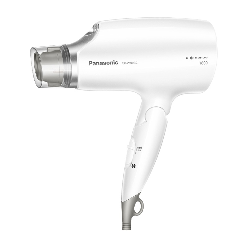 松下(Panasonic)电吹风机家用纳诺怡纳米水离子大功率1800W速干吹风筒恒温护发可折叠 EH-WNA3C