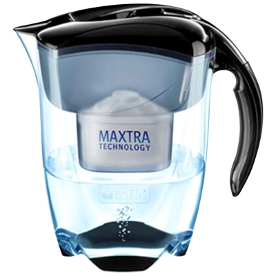 [尊享系列]碧然德(BRITA)过滤净水器 台上式家用滤水壶 净水壶 Elemaris尊享系列3.5L(黑色)1壶1芯