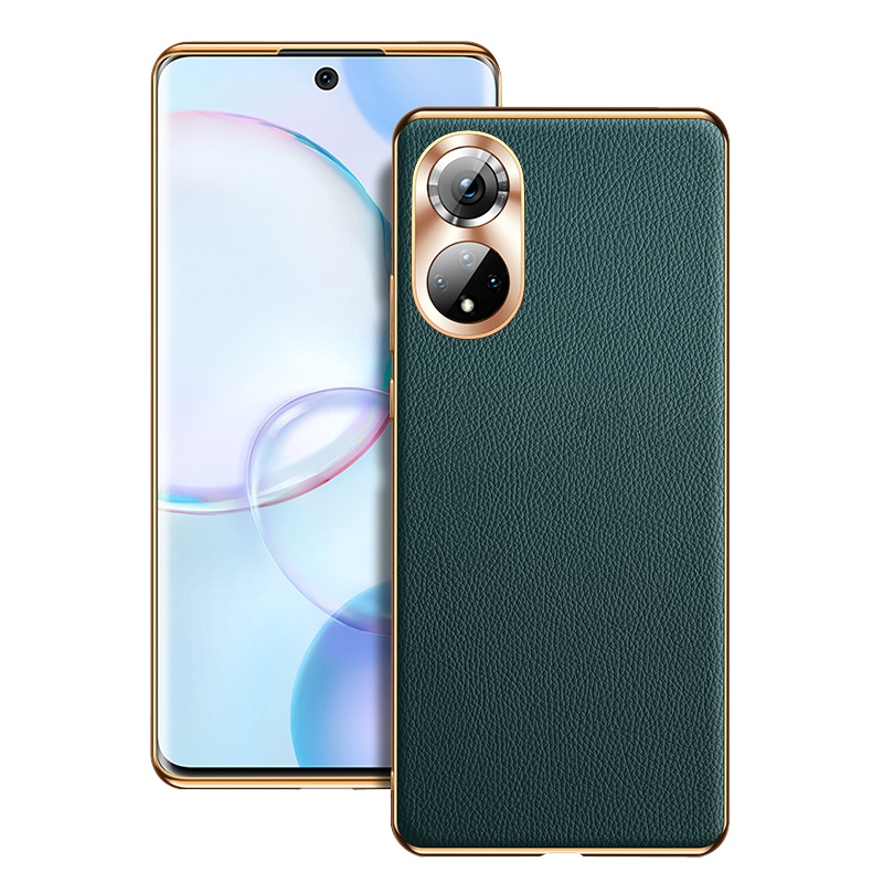 安美宝 华为荣耀50pro手机壳新款荣耀50皮质保护壳全包防摔荣耀50se超薄保护套个性创意